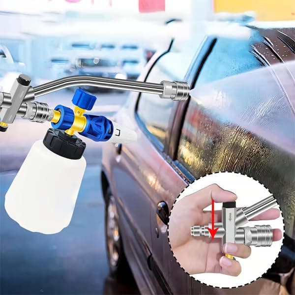 Saker SakerPlus Foam Cannon Dual Connector Pressure Washer Gun with 5 Nozzles