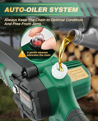 2025 Upgraded Saker Mini Cordless Electric Chainsaw for Tree Trimming and Gardening