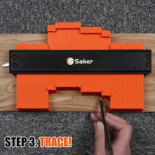 Saker Contour Gauge Tool - Precise Irregular Shape Duplicator for Welding & Woodworking