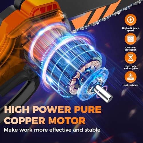 Saker SK1806D-O 6-Inch Portable Cordless Chainsaw
