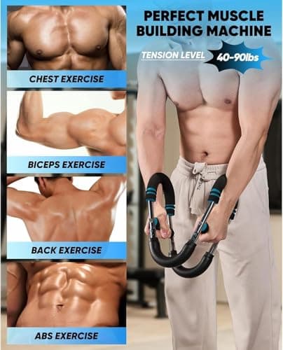 Saker Twister Arm Trainer, 40-100lb Adjustable Chest Workout Equipment