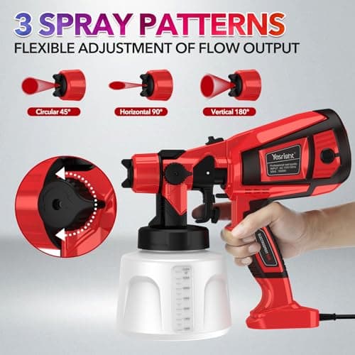 High Capacity 1000W Electric 32000RPM Paint Sprayer with 1400ml Tank