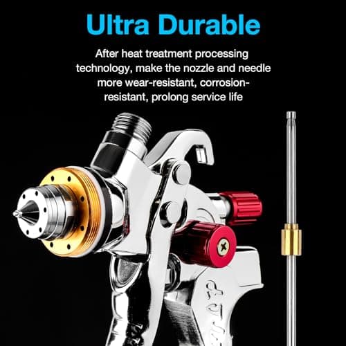 YUZES HVLP Spray Gun Kit for Automotive, Furniture, and DIY Projects