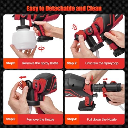 Milwaukee M18 Cordless Paint Sprayer, 1200ML Capacity, Adjustable Modes