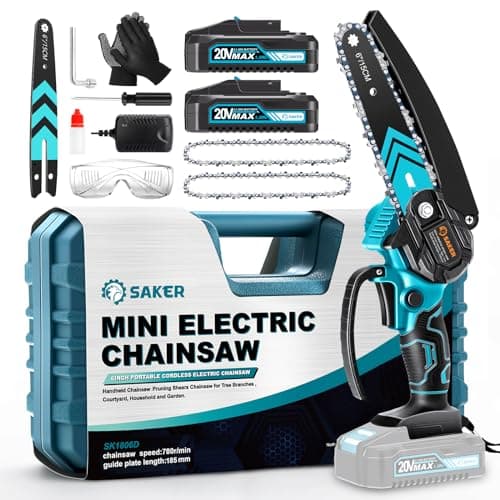 Saker 6 Inch Portable Cordless Electric Chainsaw