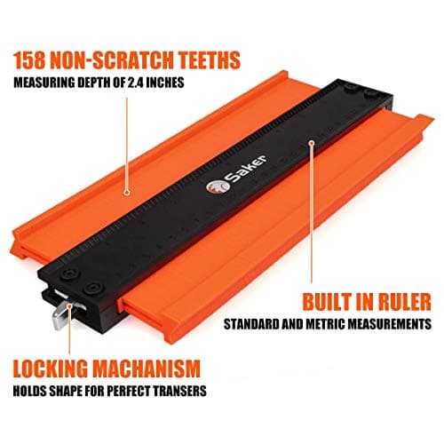 Saker Contour Duplication Gauge (Orange) & Profile Tool (Black)