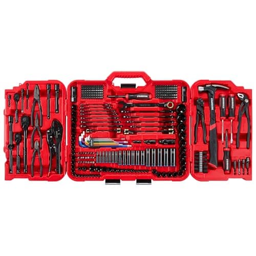 TRUE MECHANIC 306-Piece Automotive Tool Set, Comprehensive Mechanics Kit