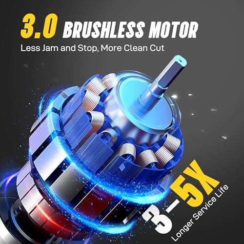 Upgrade Version 32FT/S 6 Inch Cordless Mini Chainsaw, Fast & Powerful Cutting Tool