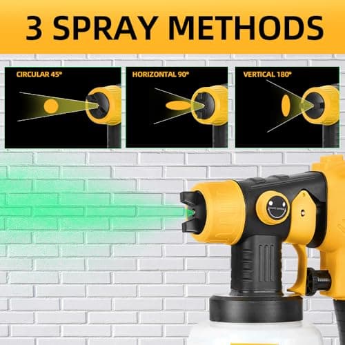 DeWalt 20V Cordless Paint Sprayer, 200W HVLP Brushless Motor, Easy to Clean
