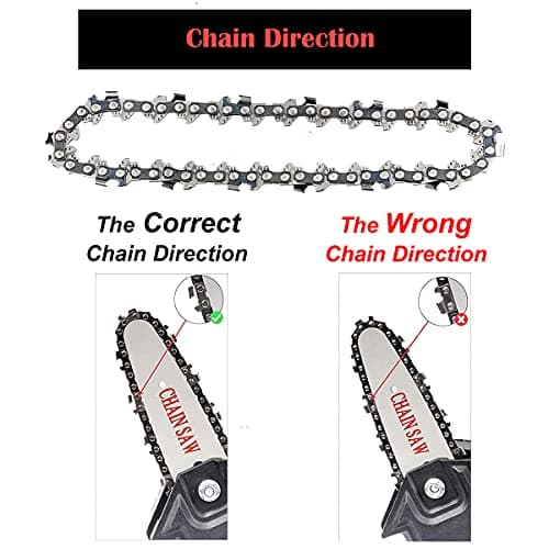 Mini Cordless Battery Chainsaw Chain, 4 Inch Replacement (4pcs)