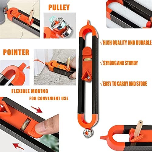 Baowox Locking Contour Gauge Scribe Tool for Woodworking Edges