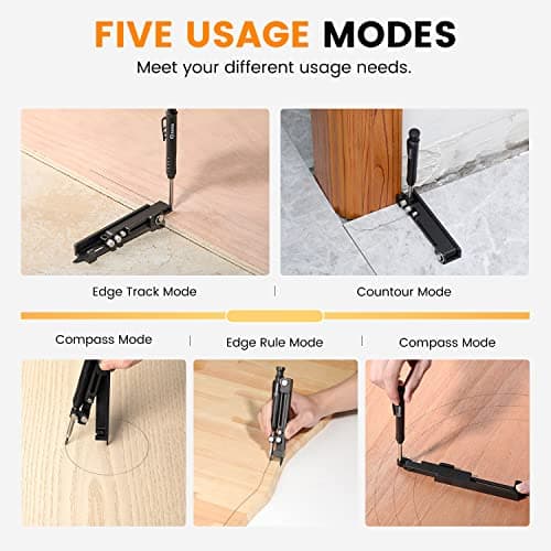 Saker 4-in-1 Multi-function Scribing Drilling Ruler