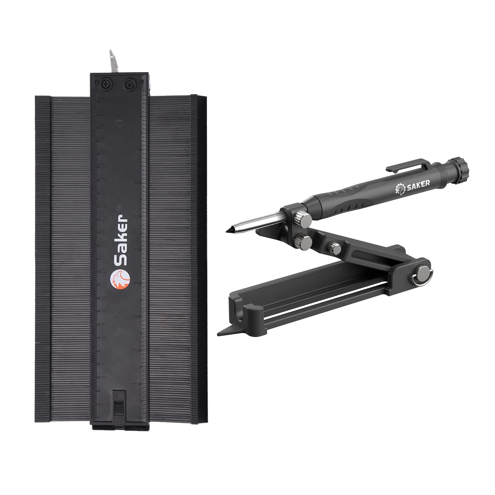 Saker Multi-function Scribing & Contour Gauge Tool (10INCH)