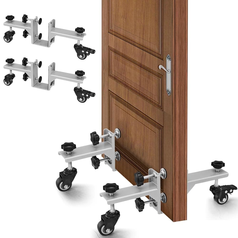Saker 500LB Heavy Duty Door Installation Kit with Dolly & Anti-Slip Mat