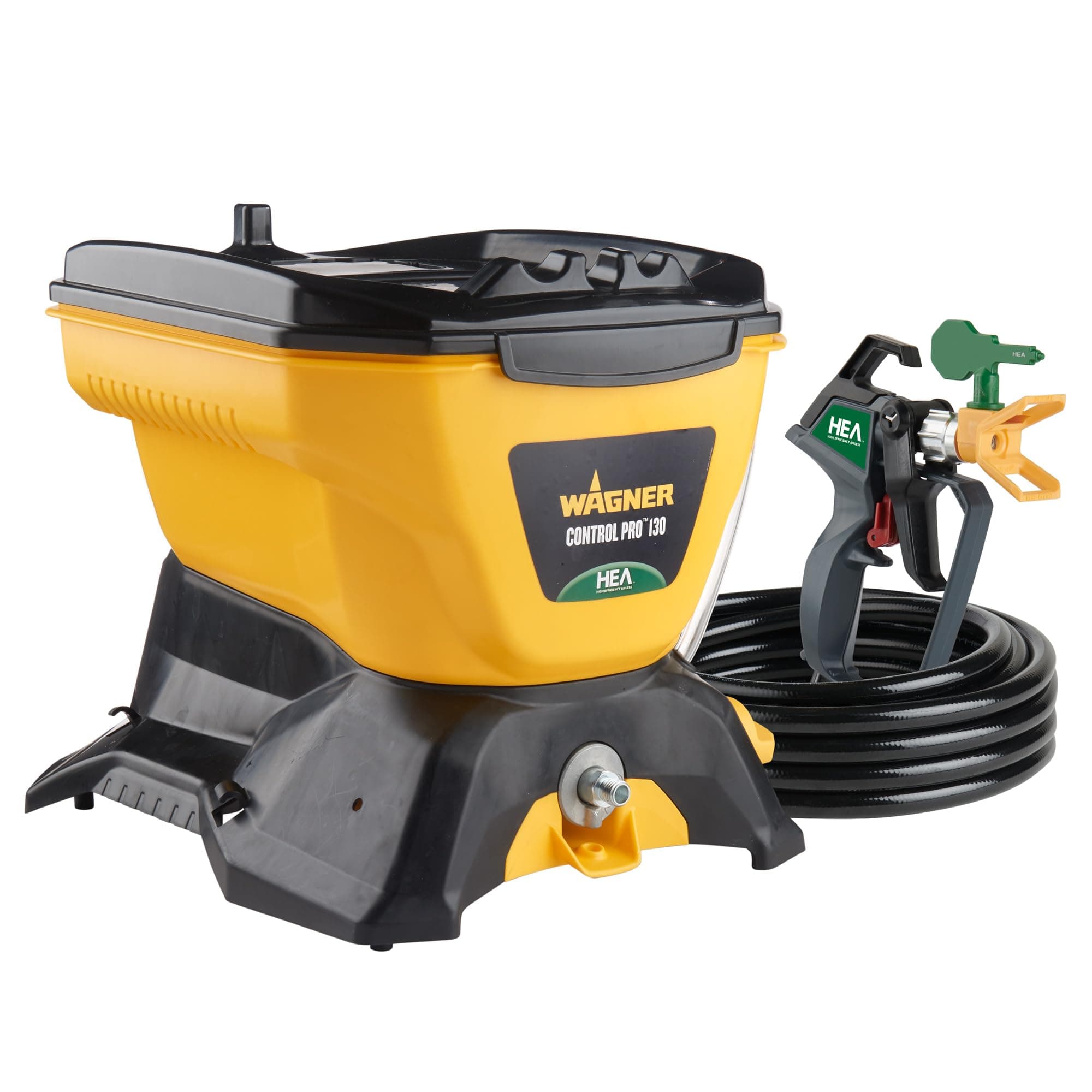 Wagner Control Pro 130 T2 Gun Airless Paint Sprayer, High Efficiency Yellow