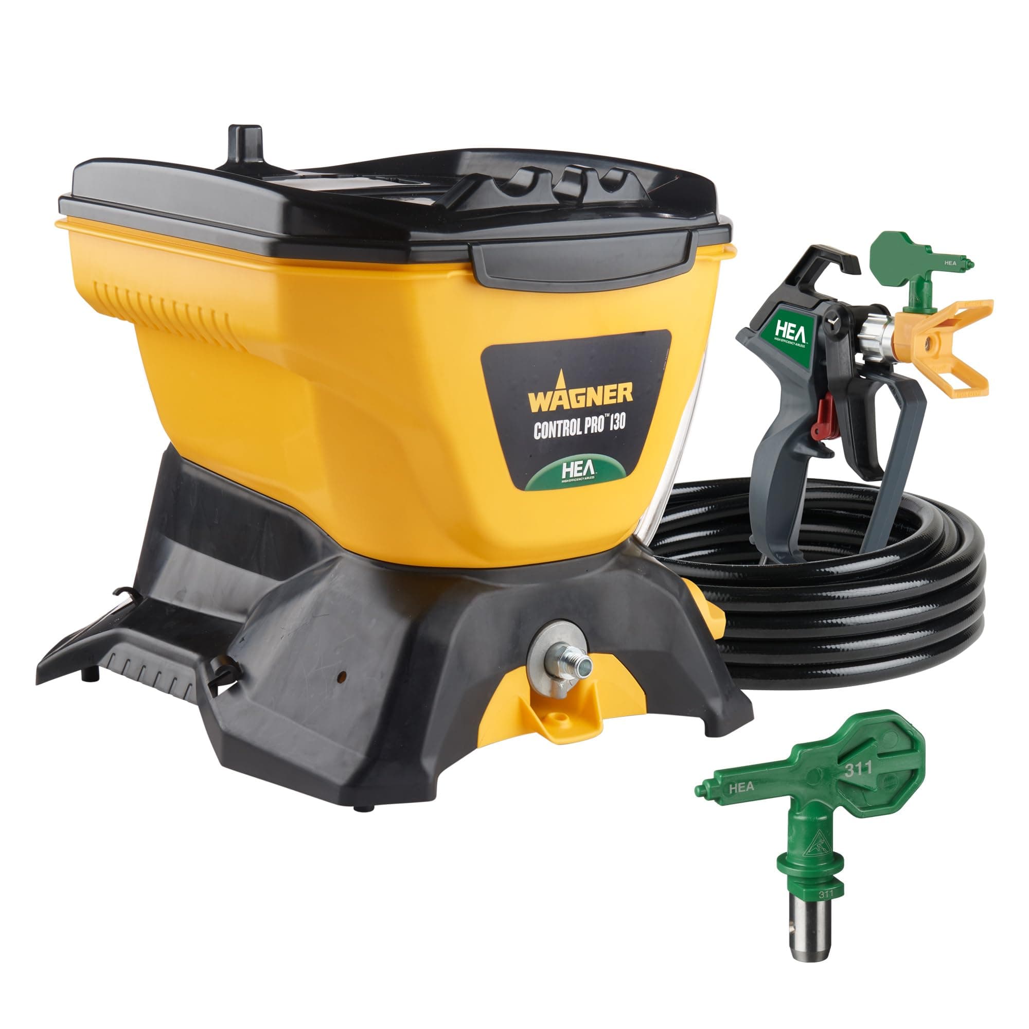 Wagner Control Pro 130 Airless Paint Sprayer, T2 Gun & Tips, High Efficiency, Large Projects