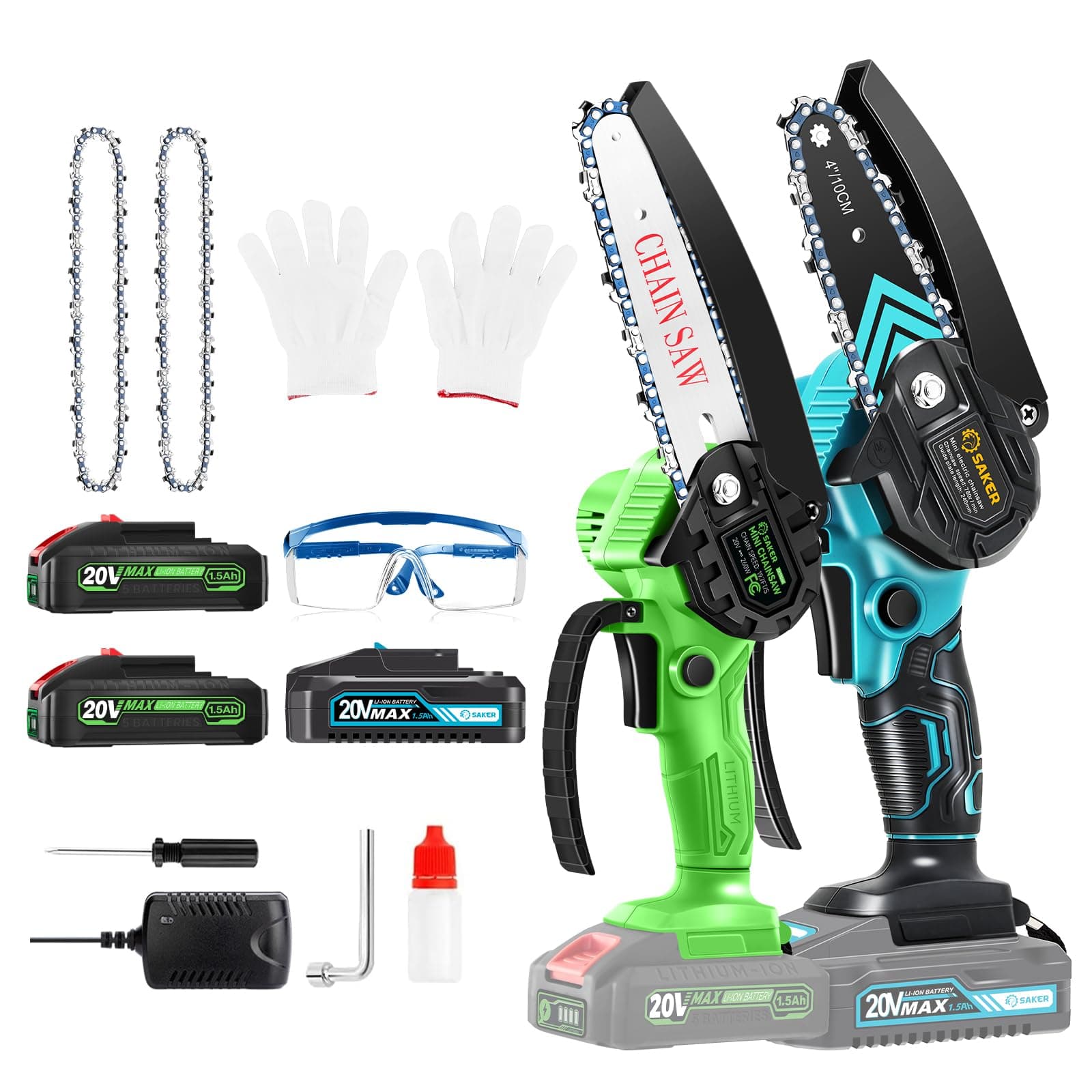Saker Mini Chainsaw 6 Inch Upgraded 2024