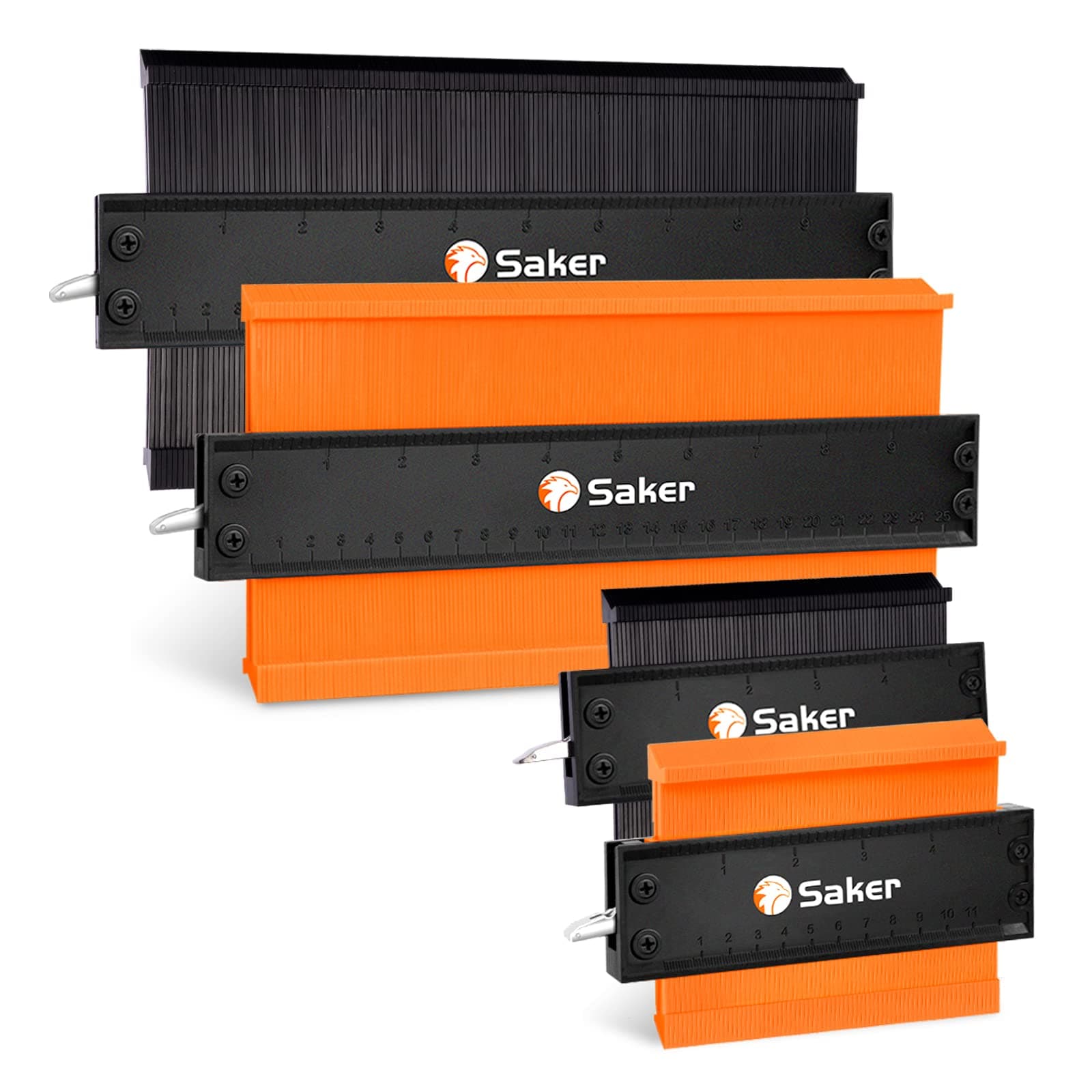 Saker Contour Duplication Gauge (Orange) & Profile Tool (Black)