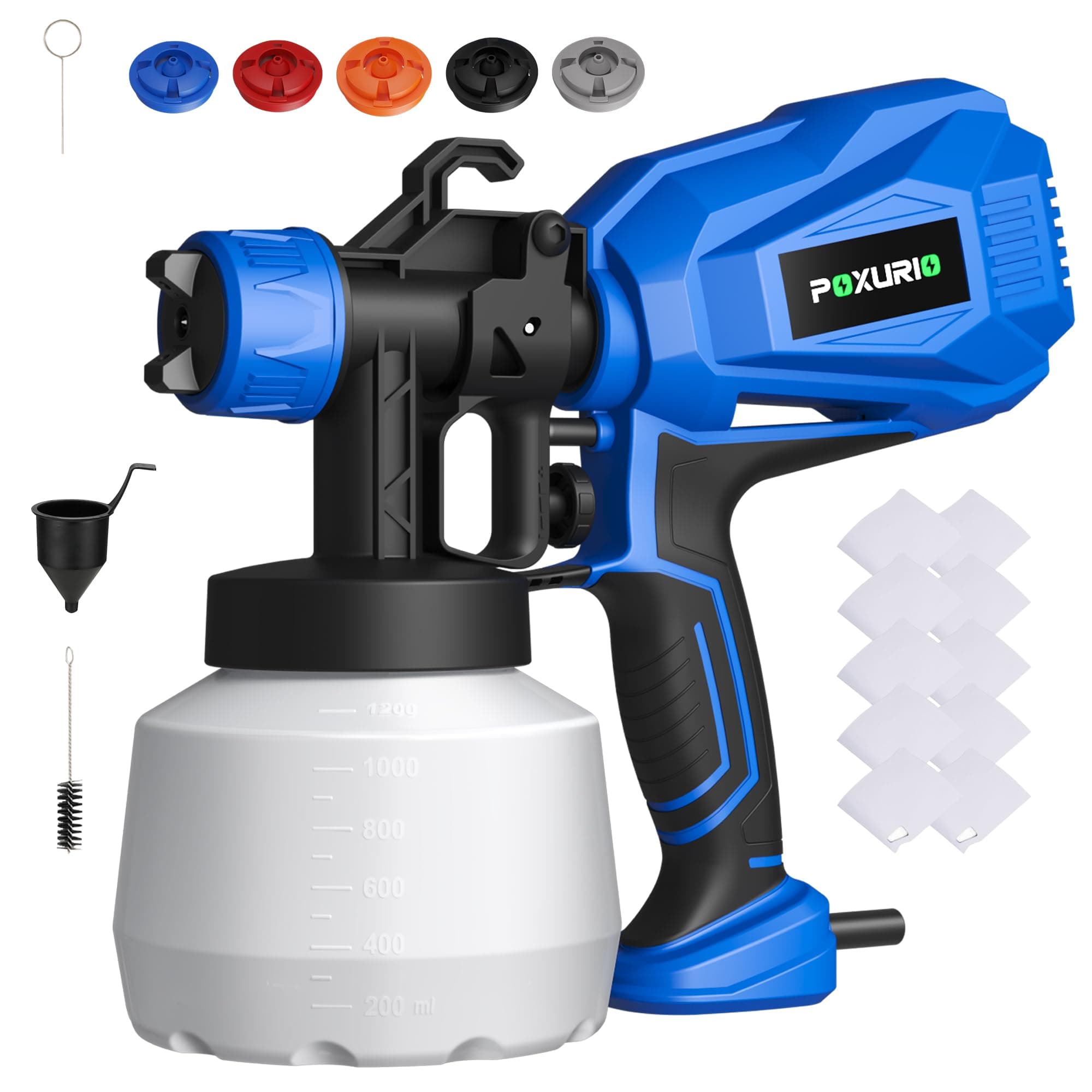 900W Electric 5-Nozzle Paint Sprayer for House and Car Painting