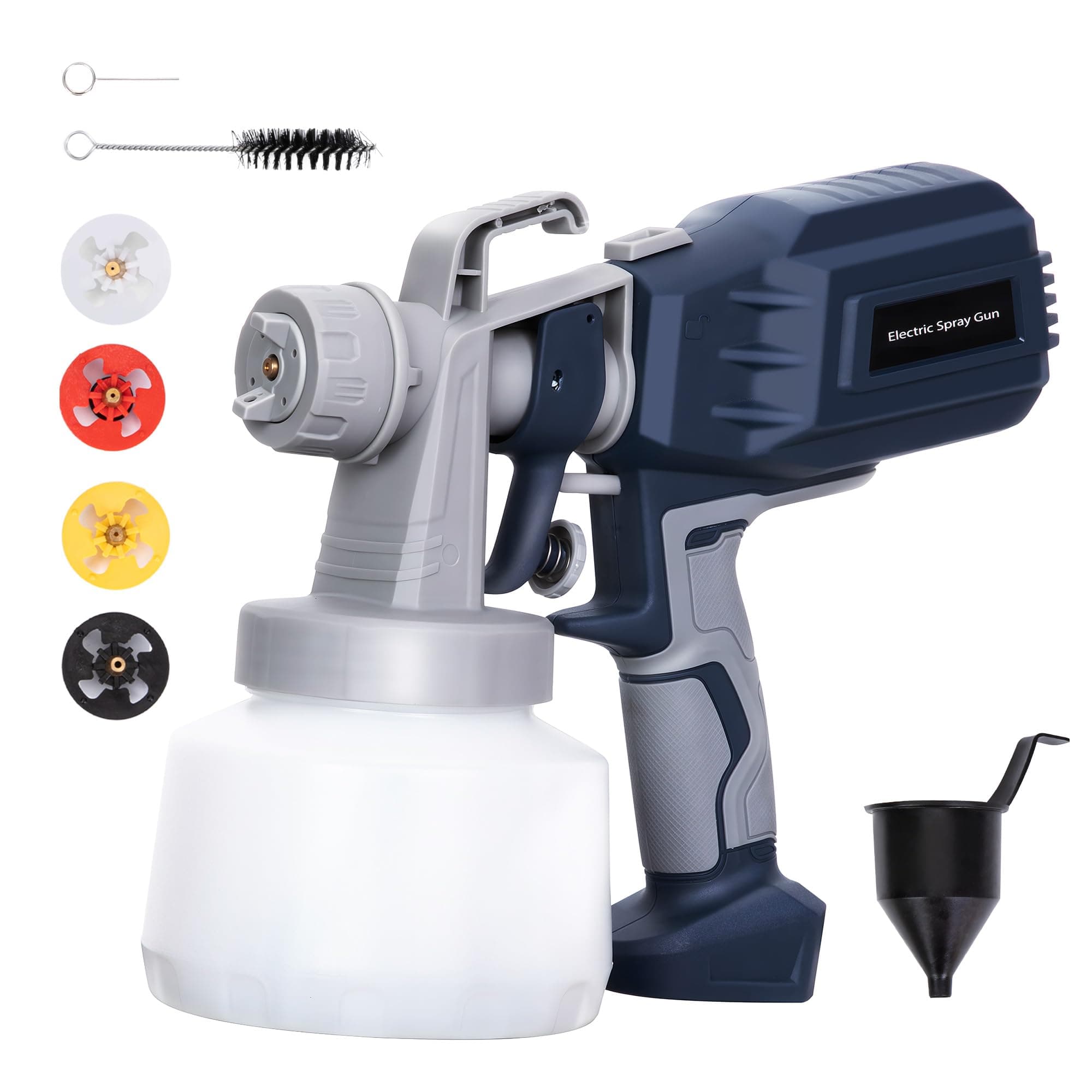 650W Auto Gravity Feed HVLP Spray Gun Set for Furniture & More