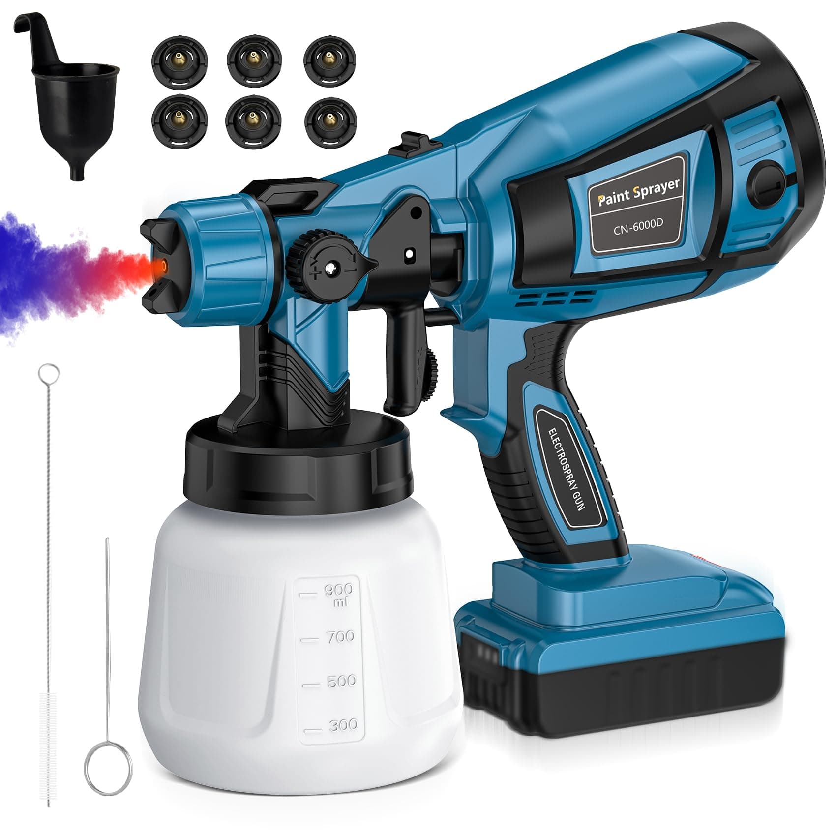 Dewalt 20V Max Cordless HVLP Paint Sprayer with 6 Nozzles & 3 Patterns