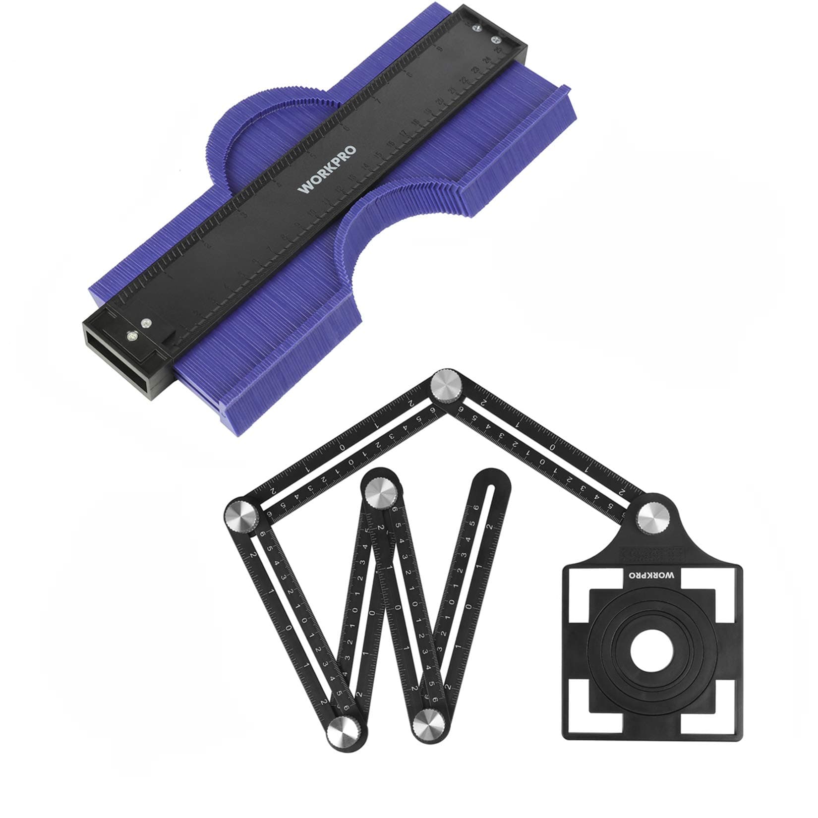 WORKPRO 10" Plastic Angle Measuring Tool Combo Kit