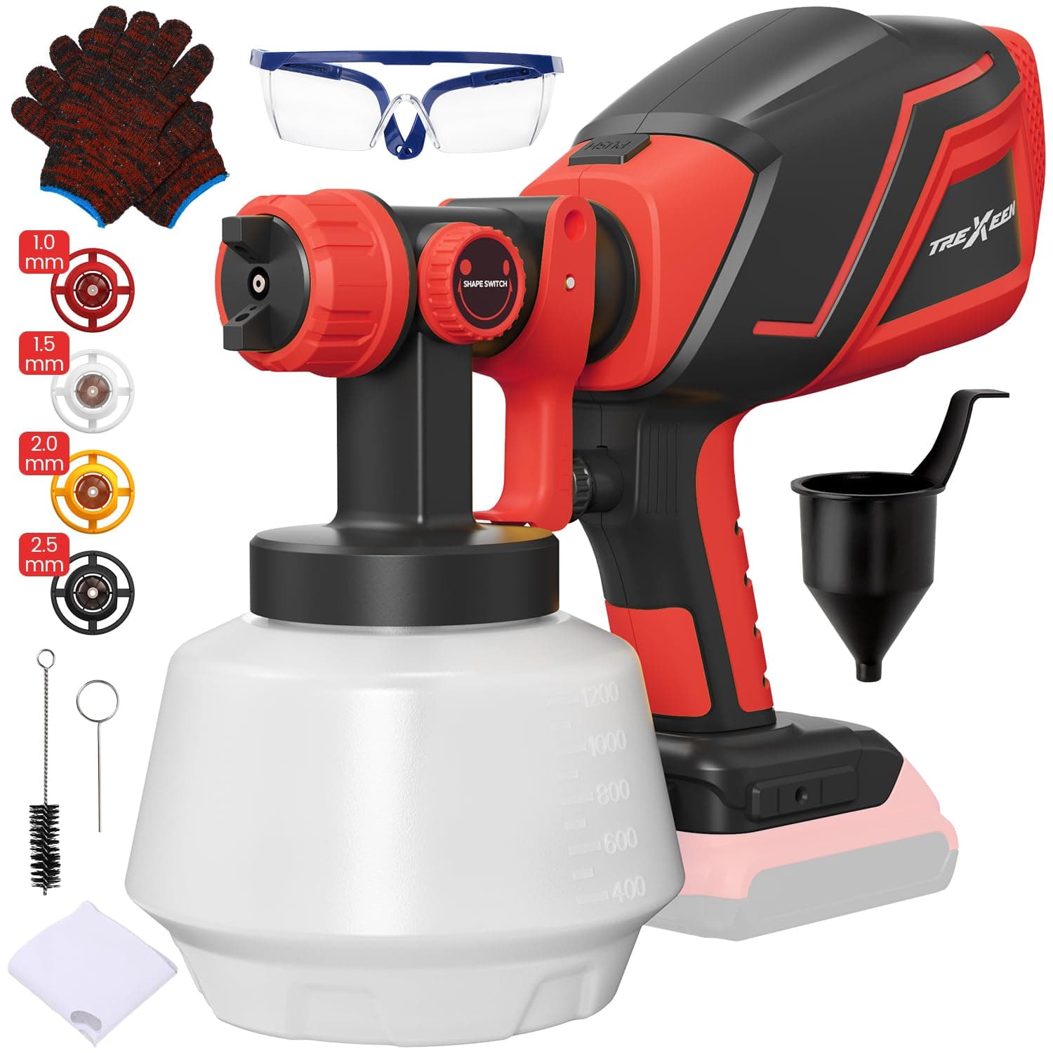 Milwaukee M18 Cordless Paint Sprayer, 1200ML Capacity, Adjustable Modes