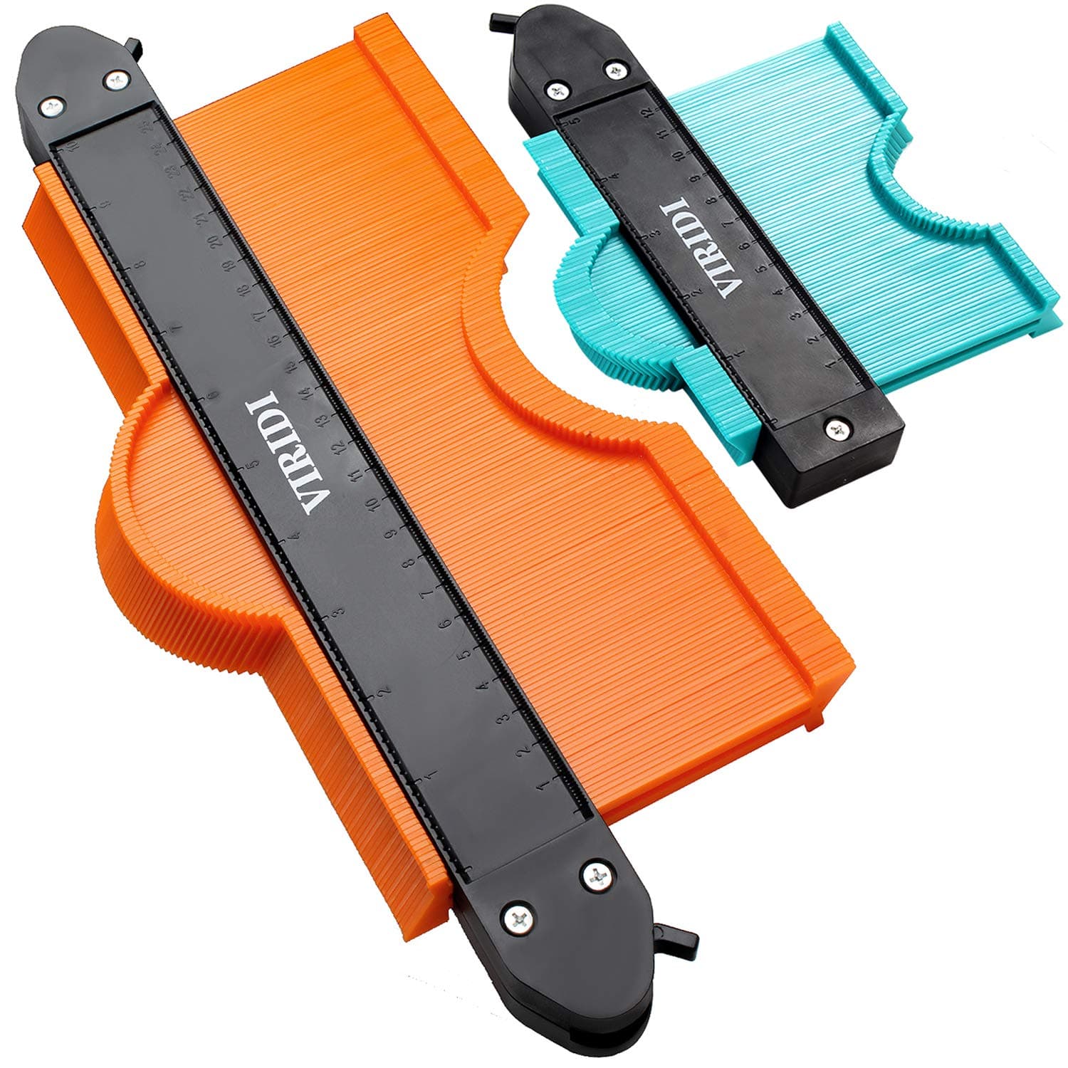2PC 5&10INCH Contour Gauge with Lock - Smart Measure Ruler for Vinyl Cutter & Wood Plank Install